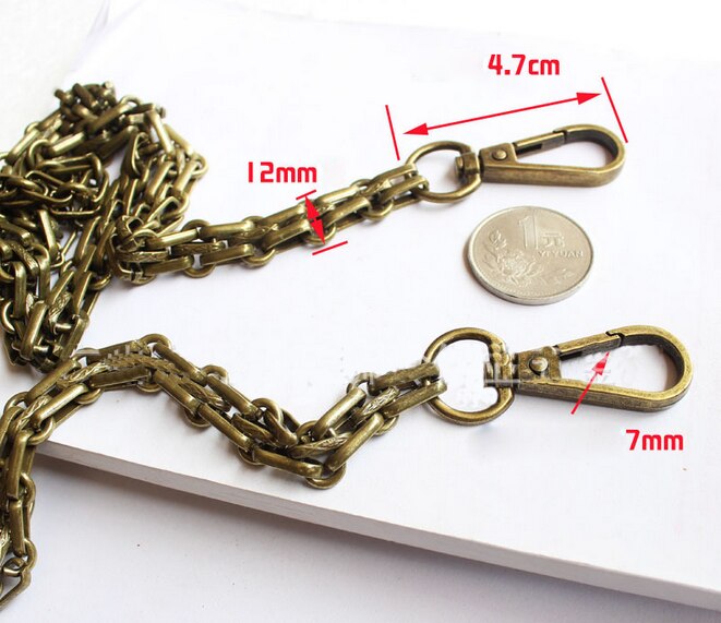 40-160 cm metalen portemonnee ketting stalen tas ketting brede schouderriem voor handtas handvat gesp accessoires 5 kleuren