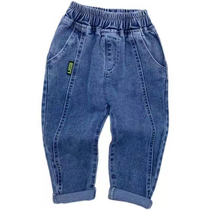 Abbigliamento per bambini ragazzi ragazze Jeans elasticizzati primavera e autunno nuovi pantaloni Casual coreani per bambini pantaloni per bambini pantaloni per neonato