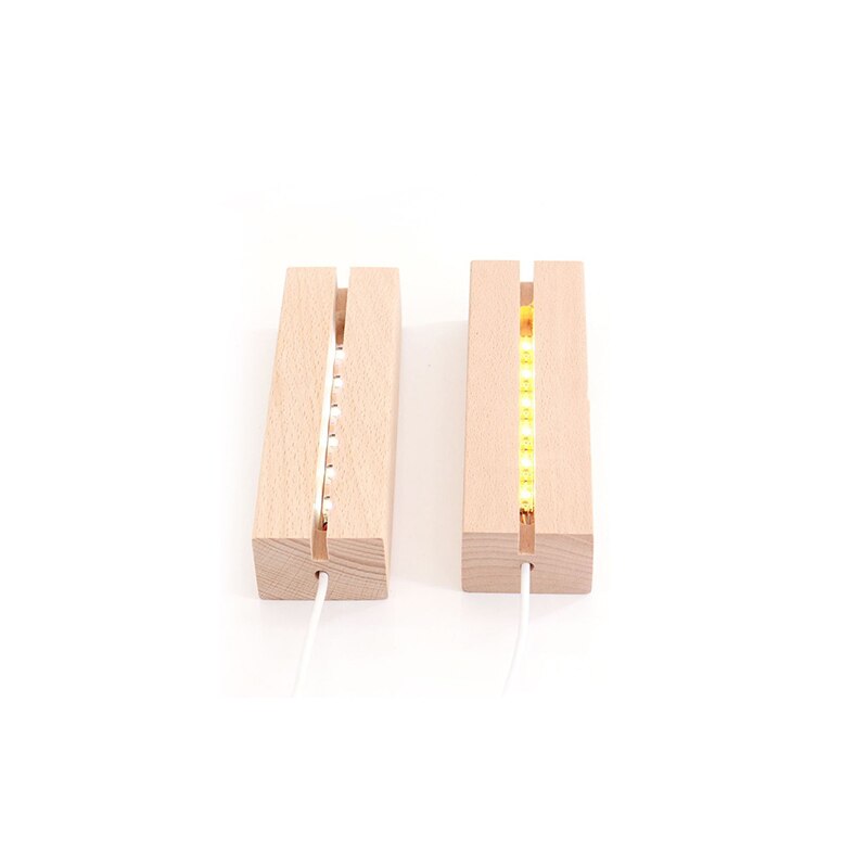 Usb Acryl Dagelijks Momenten Foto Led Lamp Memo Message Board Met Hout Standhouder Set Lamp Creatieve School Briefpapier