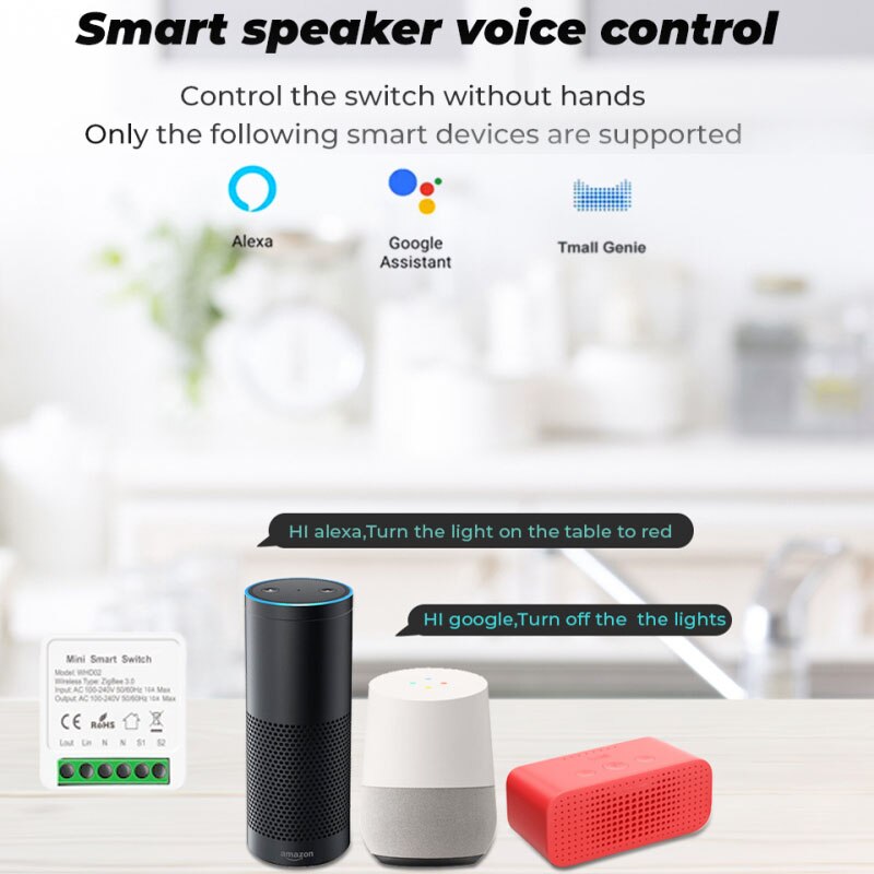 Zigbee Tuya Home Mini Switch On-off Device Compatible With Alexa And Google Home Smart Home Use With Gateway