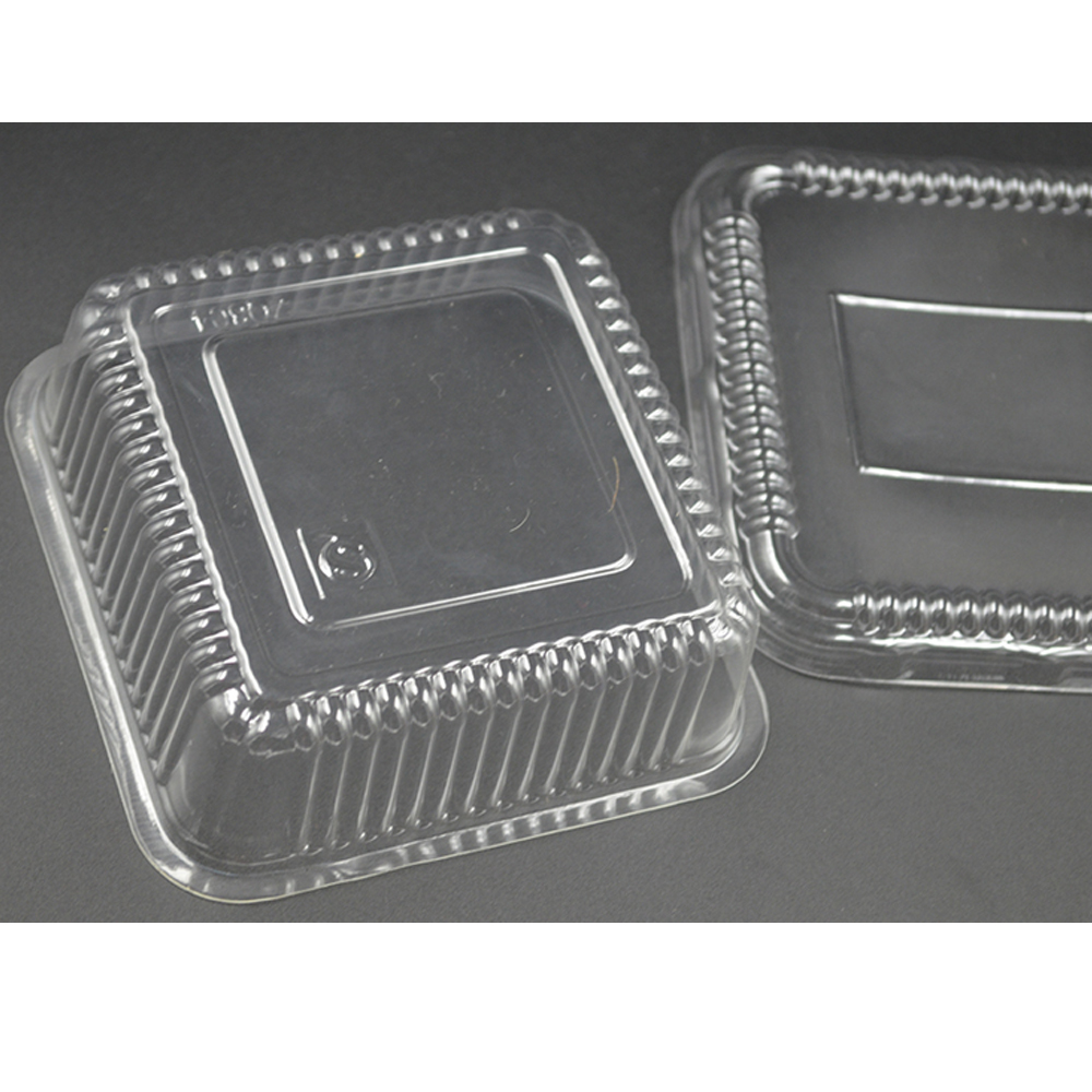 [50 szt.] przezroczysta jednorazowa skrzynka owoców sałatkowych kwadratowy pojemnik.