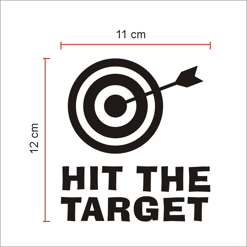 Hit The Target Toilet Stickers For WC Washroom Decoration Vinyl Wall Art Diy Home Decals