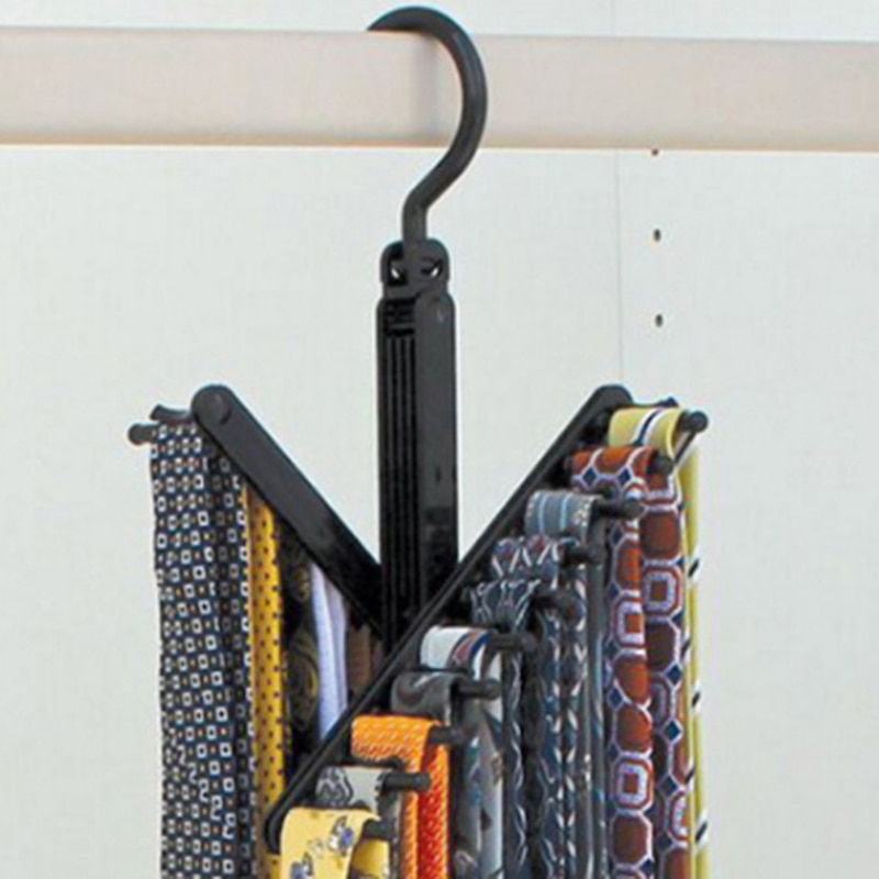 Multifuction Storage Rack Tie Belt Organizer Rotating Ties Hanger Holder Closet Organization Wardrobe Finishing Rack Space Saver