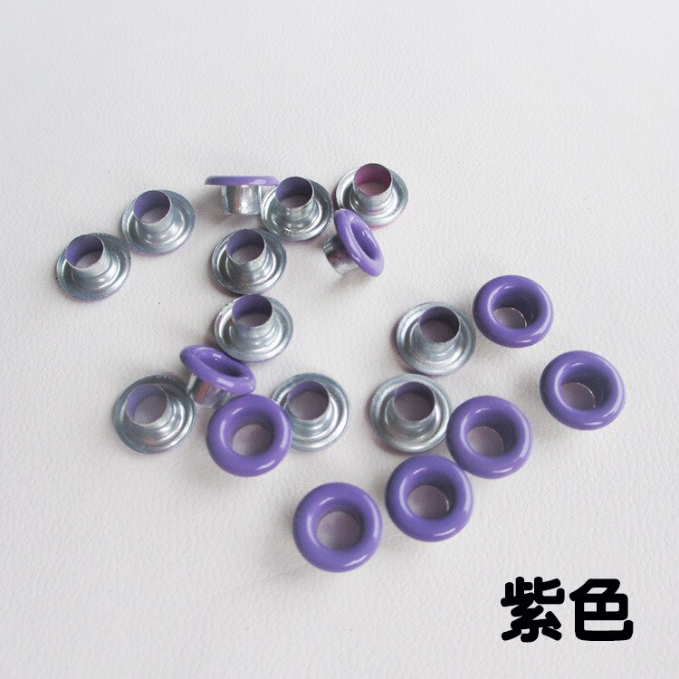 20pcs Colorful Grommets For Scented Wax Tablet Gasket Canvas Buckle Spray Metal Eyelets Rivets Sewing Accessories Candle Making: Purple 20pcs
