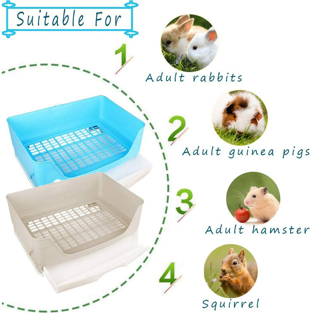 Große Kaninchen Wc Kasten Trainer Töpfchen Ecke Tablett Wurf mit Schublade Haustier Pfanne Für Erwachsene Hamster Guinea Schwein Frettchen Galesaur Hase