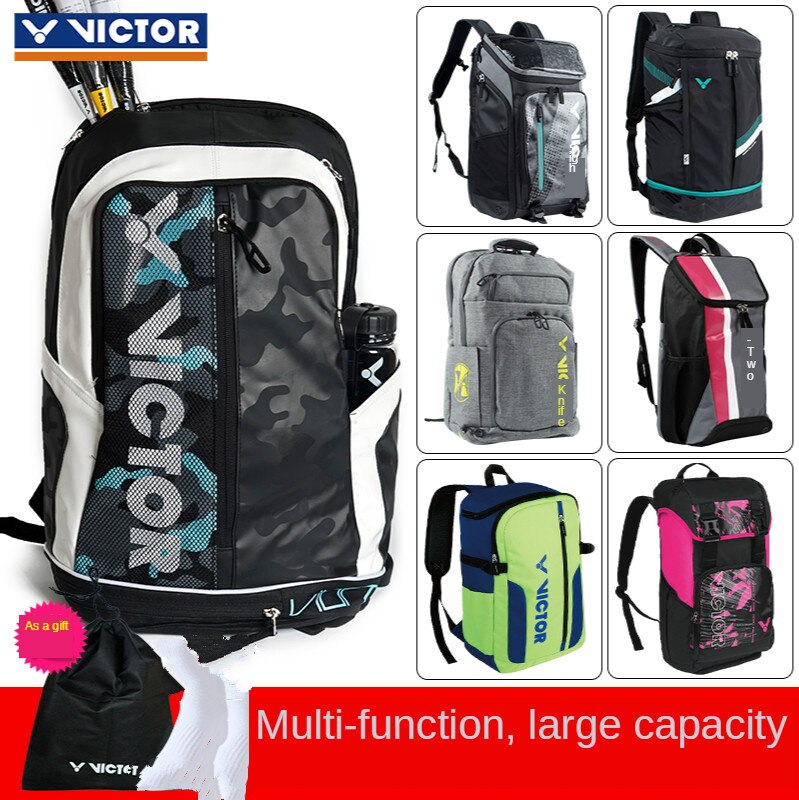 Original VICTOR Badminton racket Bag Backpack Men and Women Victor Waterproof Sports Bag BR3009 with