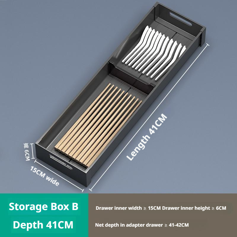 Pojemnik robić szuflady kuchennej, przegródka robić szafki, wbudowany stojak na naczynia, organizer na miski, pałeczki, talerze, uchwyt na sztućce, ociekacz na naczynia.: Jasne