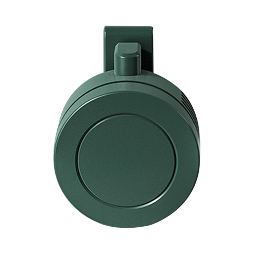 Bärbar bladlös elektrisk fläkt justerbar 3 hastigheter upphängd hängande midja nacke midja fläkt lämplig för utomhusbruk: Grön