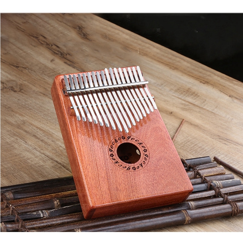 GECKO-K17R Kalimba de 17 teclas, instrumento de música de percusión para dedo pulgar, Piano, para niños y adultos,