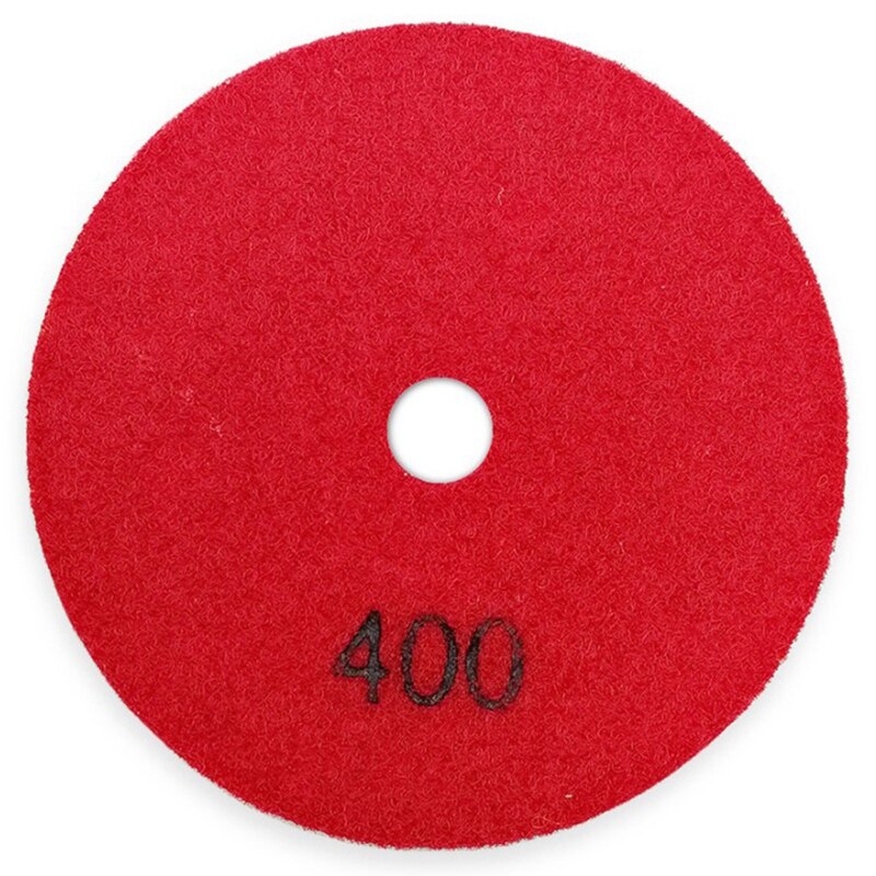 6Pcs 4 Inch/100Mm Grit #400 Diamond Dry Polishing Pad Granite Marble Ceramic Flexible Sanding Disc Stone Polisher Disc