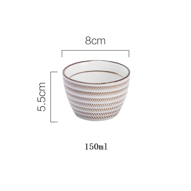 Retro te kop 150ml vintage stil håndlavet glasur høj temperatur fyring keramisk vand kop kaffe porcelæn te skål: B
