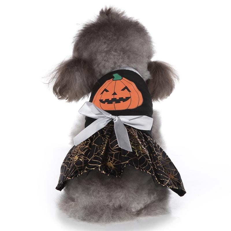 Halloween Pet Kleding Pet Kat Honden Decoratieve Halloween Kostuum Pompoen Patroon Spider Web Unieke Kleding Pet Puppy Kleding