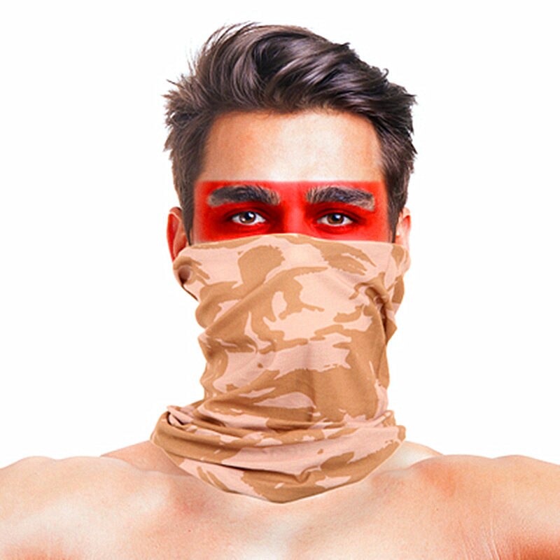 Haut-saut camouflage pêche masque facial écharpe Polyester coupe-vent hiver tête cou plus Headweara Rock pêche vêtements accessoires: 033