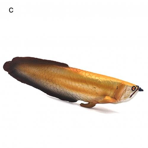 Süßwasser Chinesische Stör Arowana Fisch Simulationsmodell Spielzeug - Realistisches Tierfigur: C