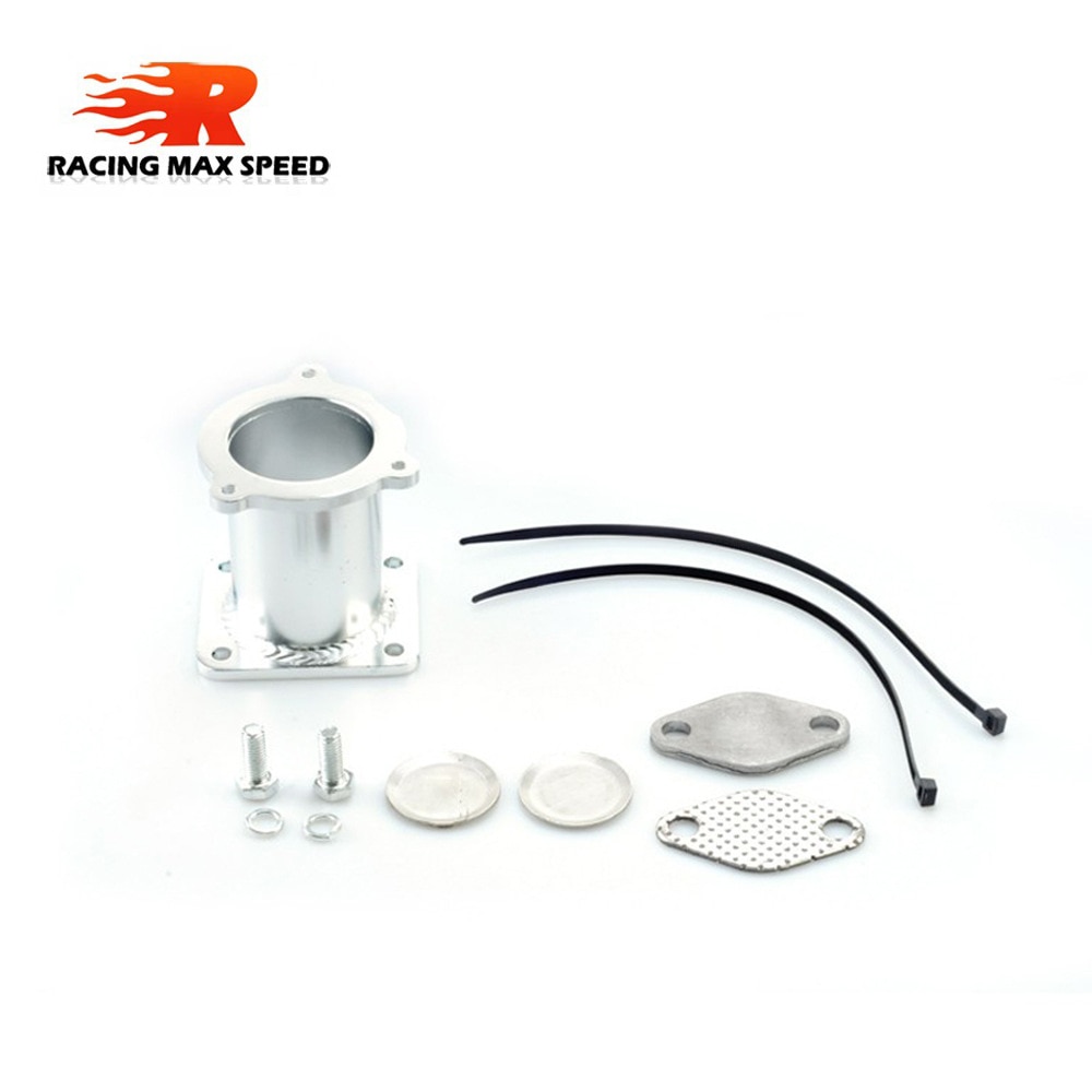 Silver Aluminum EGR Removal Kit Blanking Bypass for BMW 5 Series E60 E61 E61N 520i 525d 530d 535d EGR Delete Kit Car Accessories: Default Title