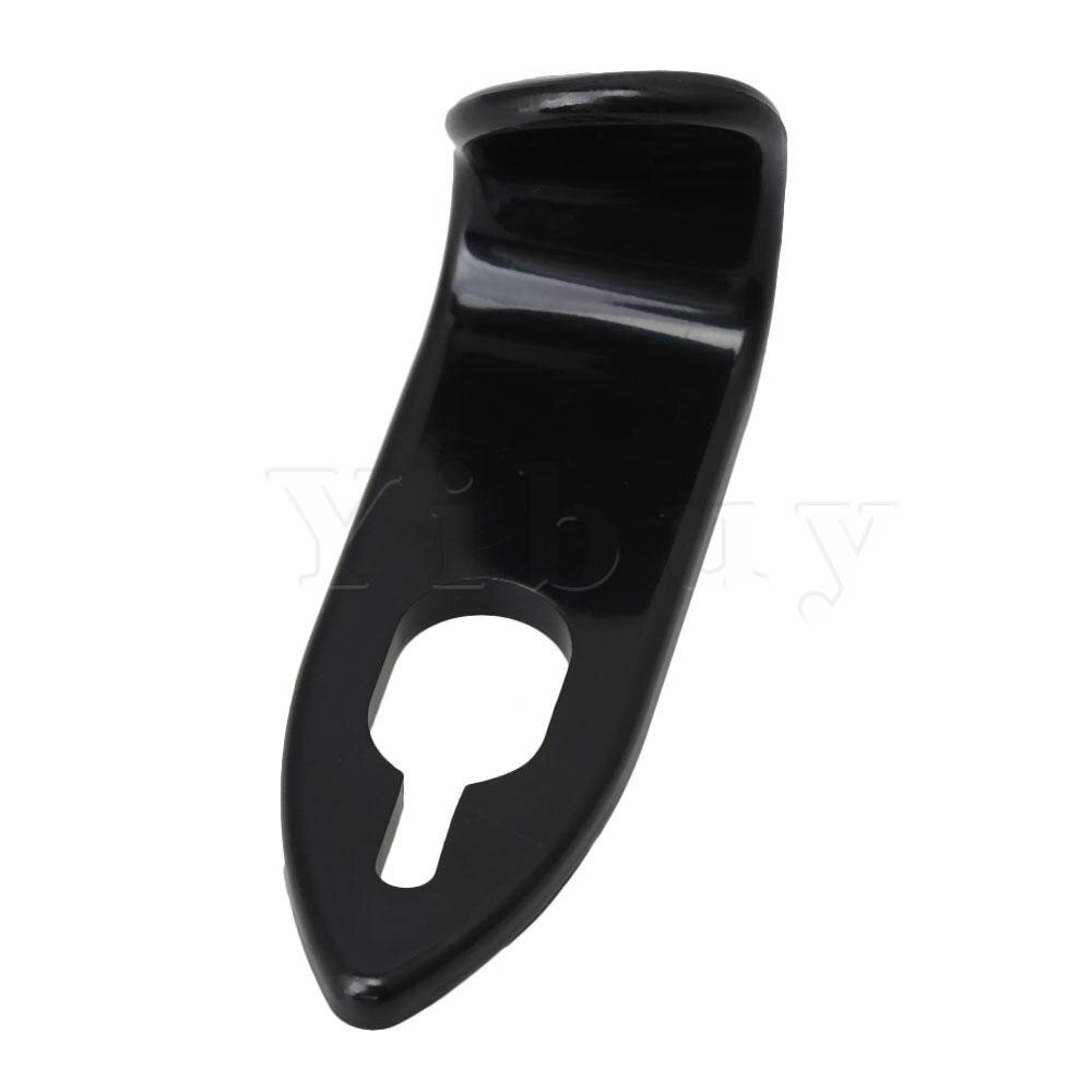 Yibuy 61x20x26mm Plastic Sax Duim Haak Rust Duim Ondersteunt voor Alto/Sopraan/Tenor saxofoon Black Music Onderdelen Accessoires