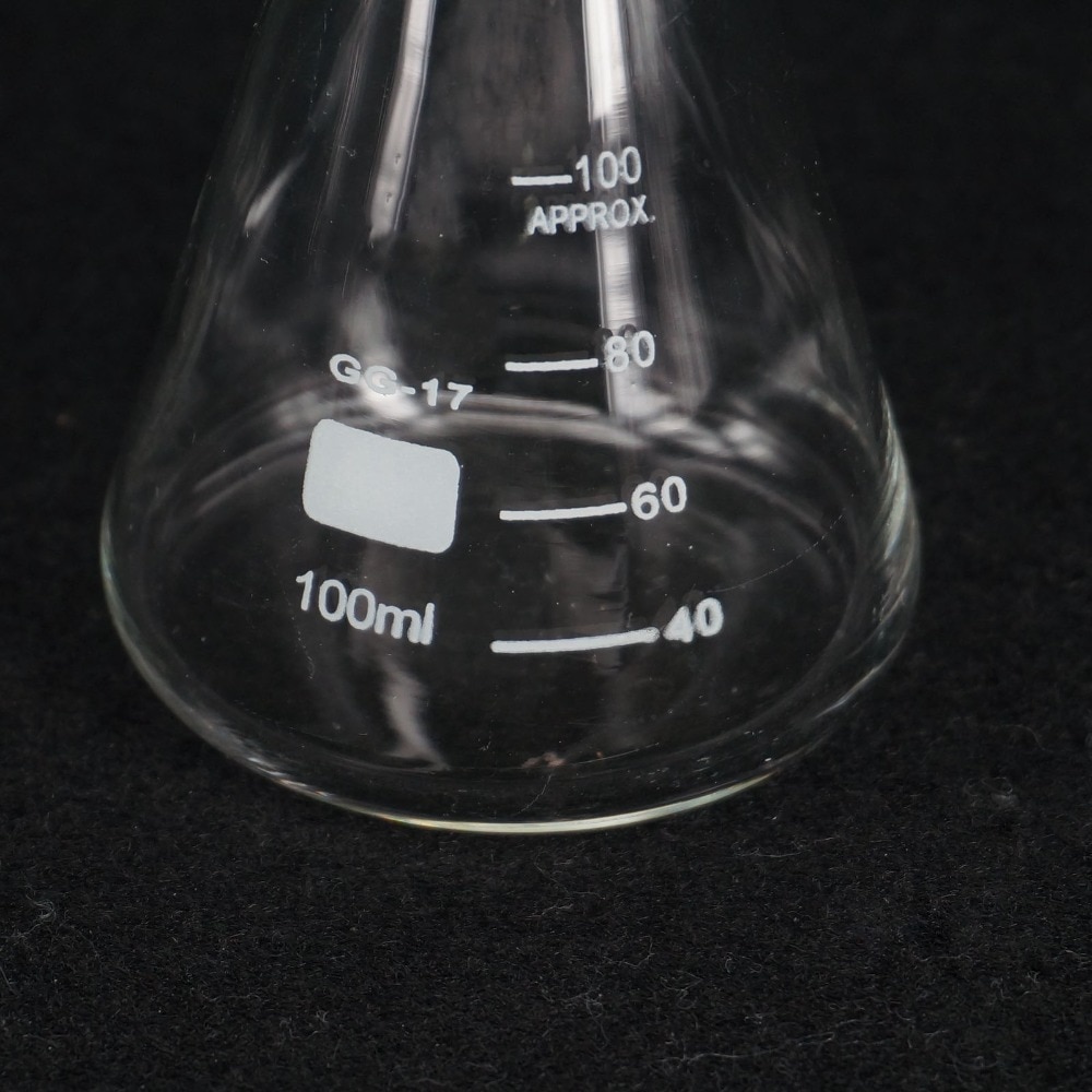 100ml Quickfit 19/26 Joint Lab Conical Flask Erlenmeyer Boro Glass Graduated