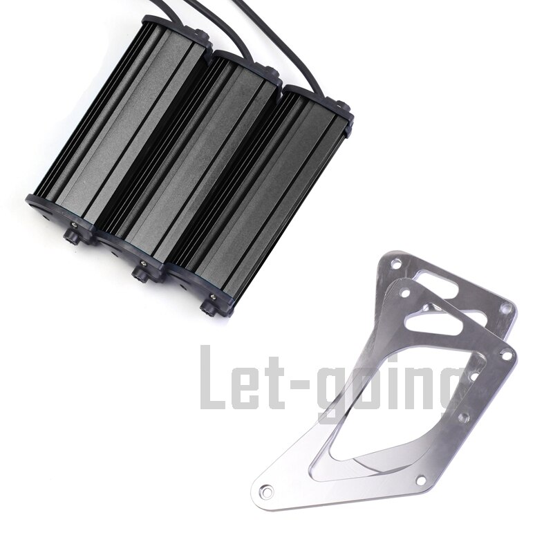 Moto Retro CG Led Motorcycle Front Fork Bracket MSX125 Headlight Universal for Honda Grom MSX125 125SF Fog Lamp Light: black in silver hold