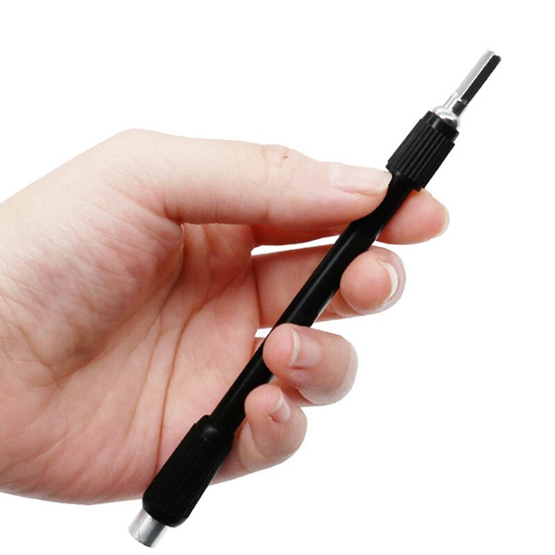 Multifonctionnel 129mm noir Extension Tube souple arbre de connexion arbre universel pour perceuse électrique tournevis électrique