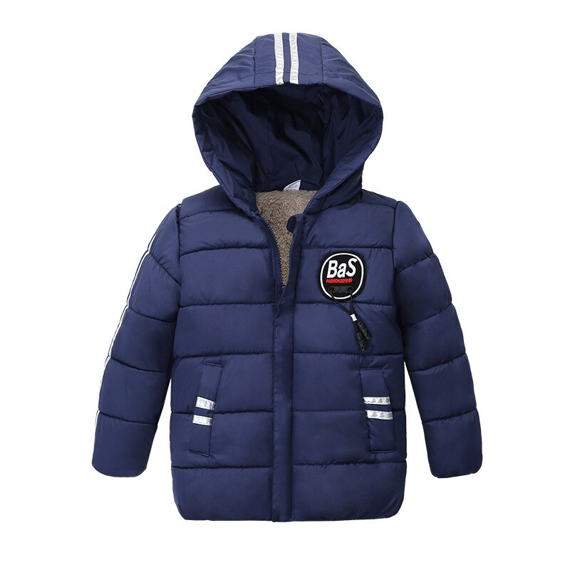 Winter Kinderen Jas Jas Voor Jongens Lange Mouw Mode Hooded Uitloper Kids Down Jas Gewatteerde Katoenen Jongen Kleding outwears