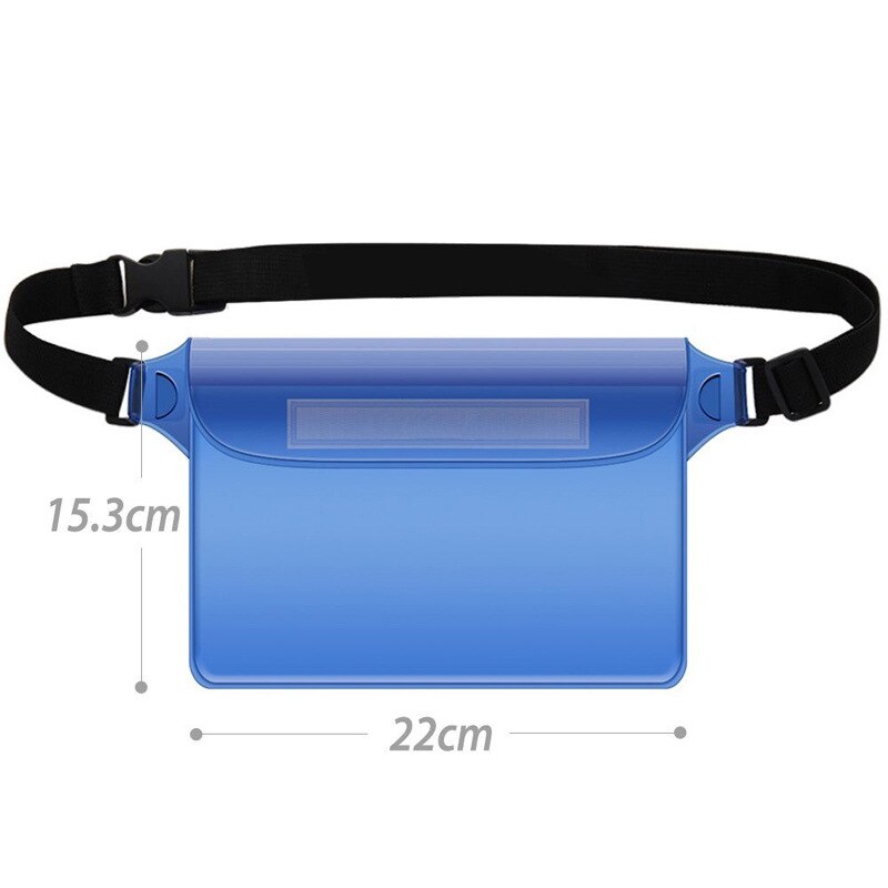 PVC Waterproof Transparent Women&#39;s Bag Outdoor Sports Fanny Pack Swim Belt Bag Storage Phone Waist Pack Handbags