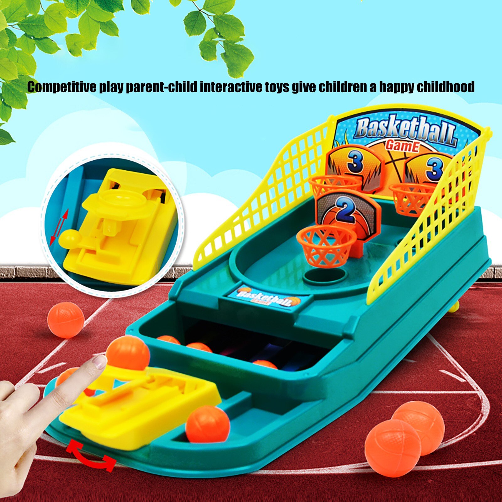 Mini Desktop Arcade Basketbal Game Tafelblad Basketbal Schieten Board Game Creatieve Party Kids Spel Speelgoed Игрушки D9 #