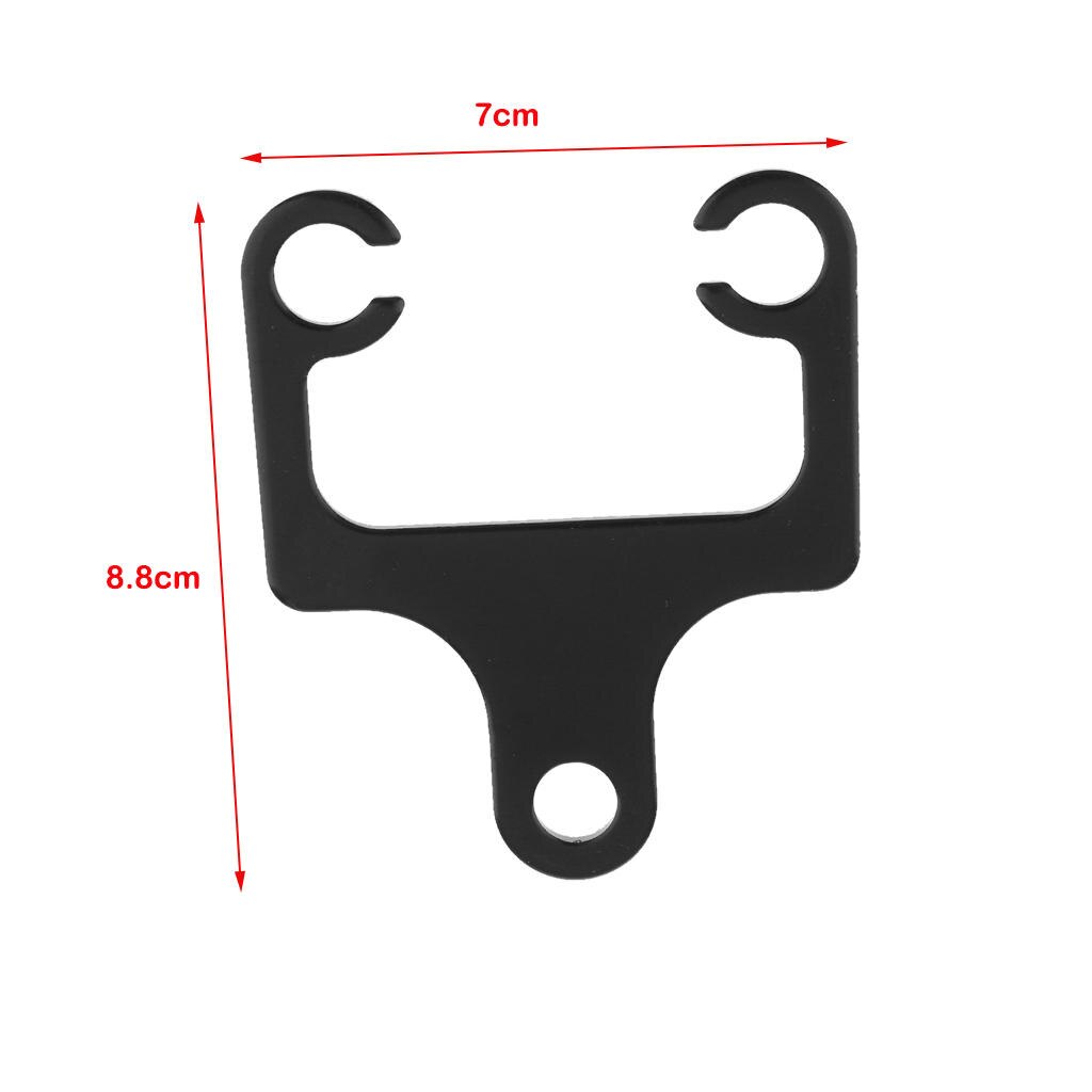 2x Black Metal Tachometer Speedometer Mounting Brackets and Gauge Sensor Holder for Motorcycle