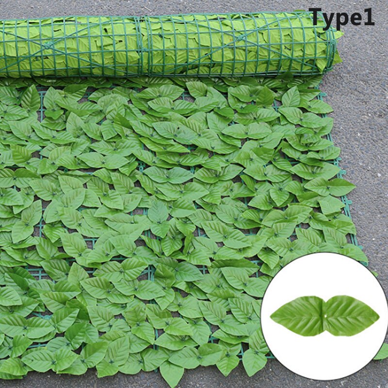 Artificial Balcony Green Radish Fence Net Simulation Green Plant Balcony Garden Fence Home Garden Decorative Plant Wall: L / 01