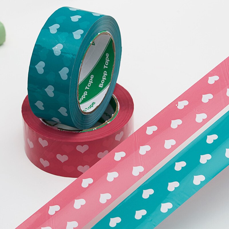 Pink/Blue BOPP Tape Self Adhesive Packaging Tape Courier Box Sealing Tape Decoration Tapes 4.5cm x 100M