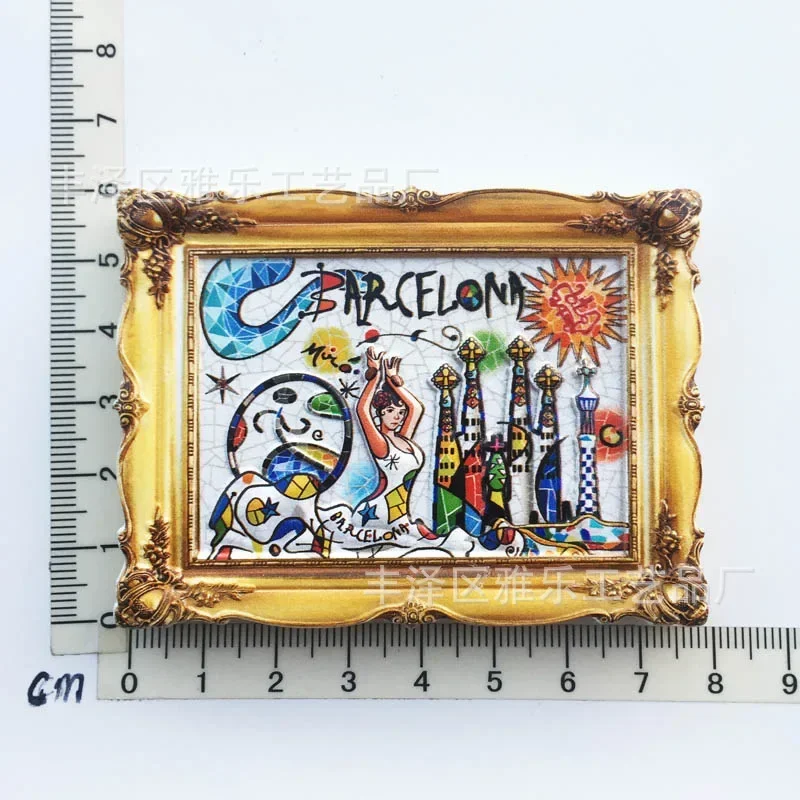 Spanien Kühlschrank Magneten Tourist Souvenir Cordoba Barcelona Mallorca Sevilla Cantabria Reise Magnetische Kühlschrank Aufkleber: Rosa