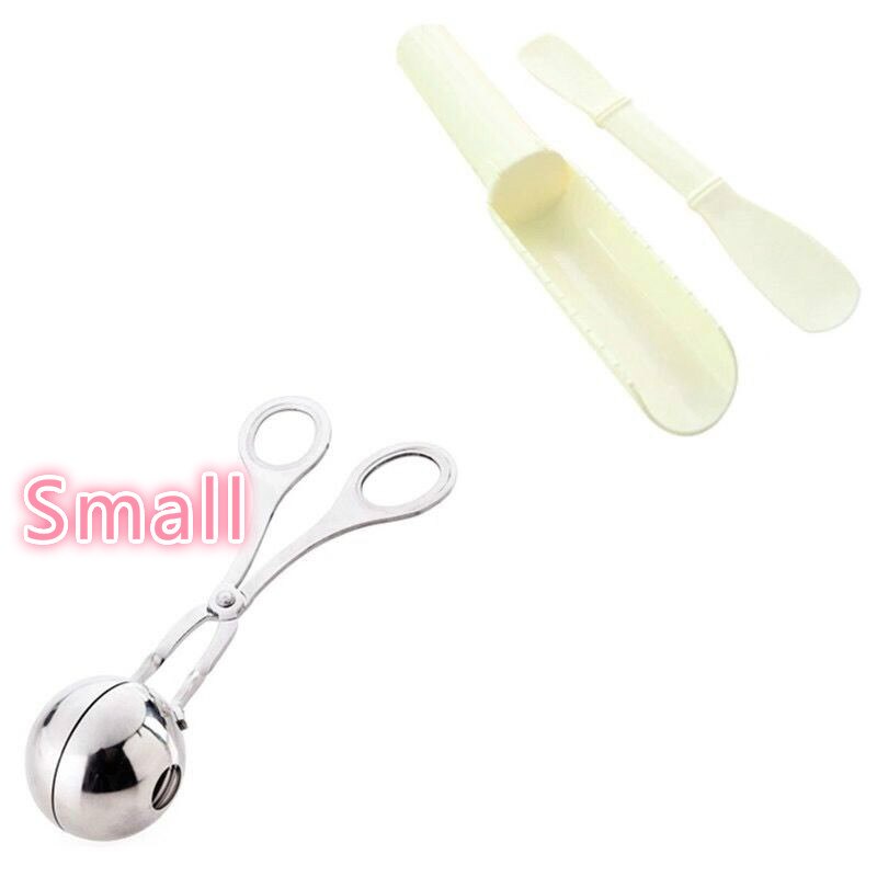Pastillero de acero inoxidable para hacer albóndigas, bola redonda, Bola de carne, Clip, Bola de pescado, 304: Rojo