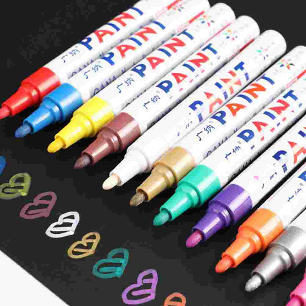 6pcs Paint Marker Pens Acrylic Paint Pens Oil Based Paint Markers Graffiti Markers