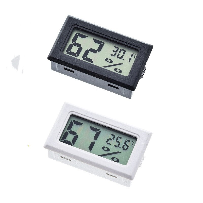 Capteur de température et humidité, Mini écran LCD numérique pratique pour l'intérieur, thermomètre et hygromètre, 1 pièce