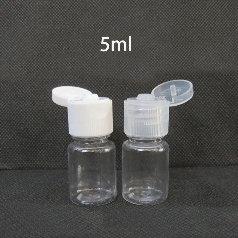 20PCS 5/10/20/30 ML Portable Travel Bottle Plastic Bottles Shampoo Cosmetic Lotion Container Laboratory Sample Bottle