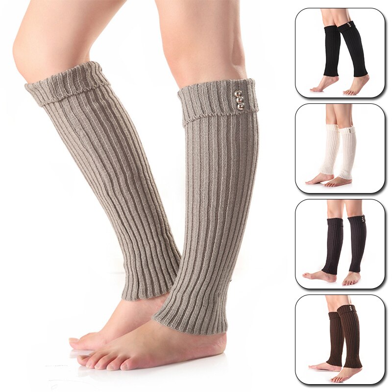 1 par feminino malha boot manguito perna de bezerro mais quente outono inverno livro meias longas legwarmers meninas polainas chão meias mangas