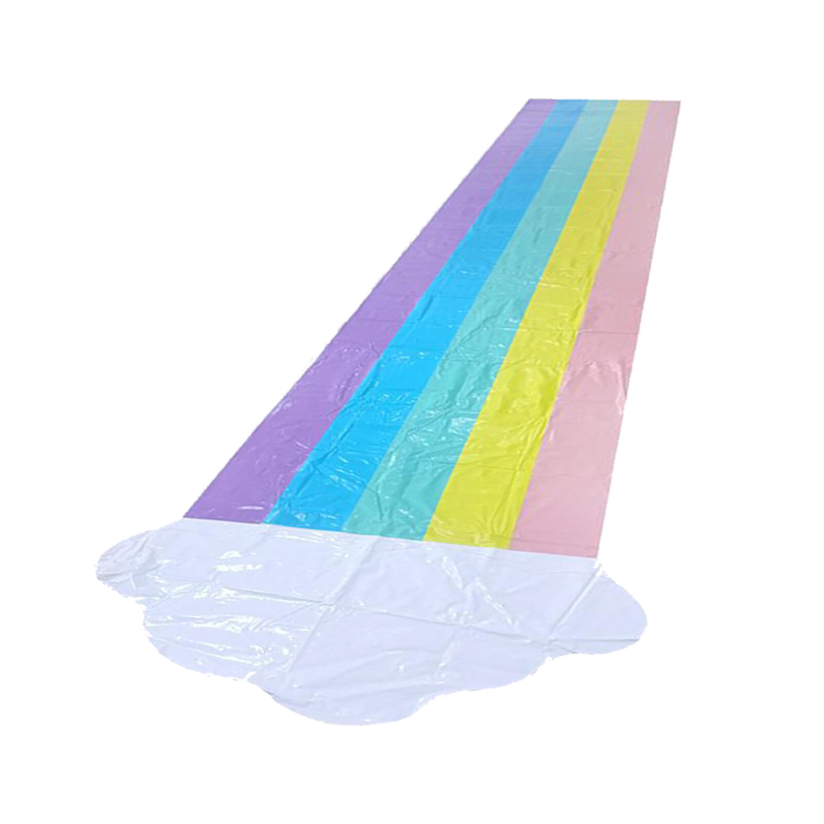 Vijf Kleur Cloud Rainbow Slide Pvc Opblaasbare Kinderen Gazon Waternevel Enkele Dia Perfecte Te Gebruiken