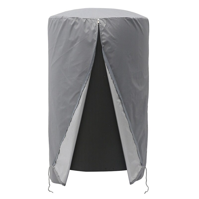 Outdoor Waterproof Sunsn Rainproof Heater Dust Cover Garden Zipper Closed Courtyard Heater Cover: gray