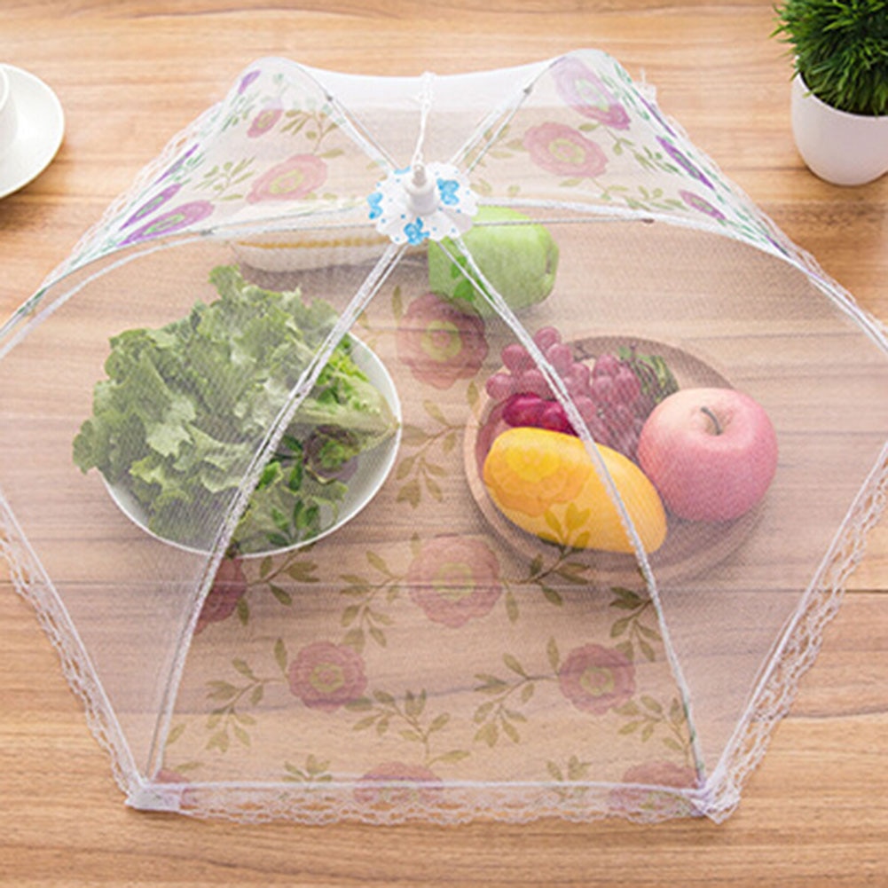 Folding Anti-fly Dustproof Food Protectiv Cover Dining Table Tent Mesh Screen Protect Food Cover Net Umbrella Picnic Food tools