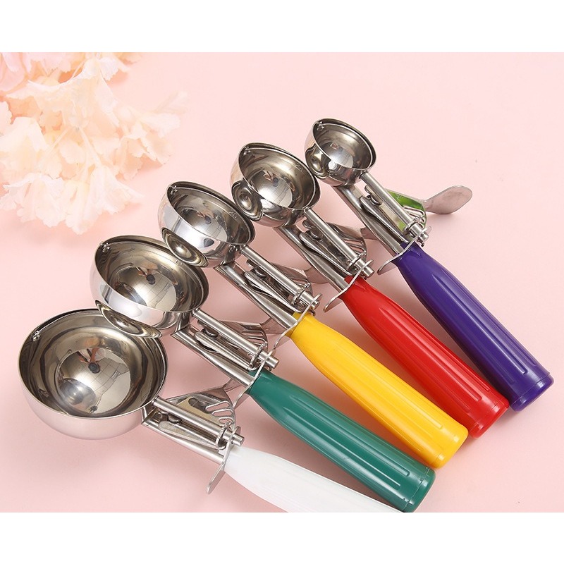 Stainless steel durable ice cream scoop, convenient tool for digging balls, ice cream scoop