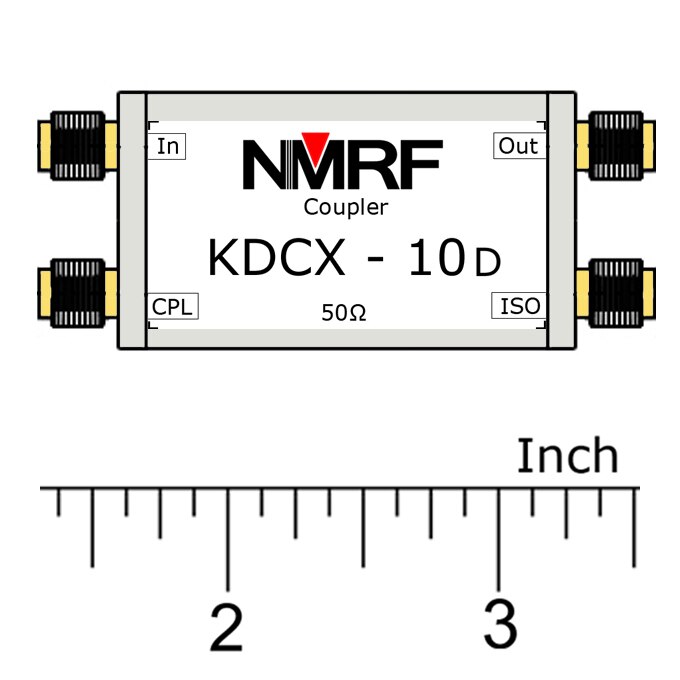 acoplador direccional de alta potencia de banda ancha RF, 20 ~ 500MHz, 1 unidad (puerto dual)