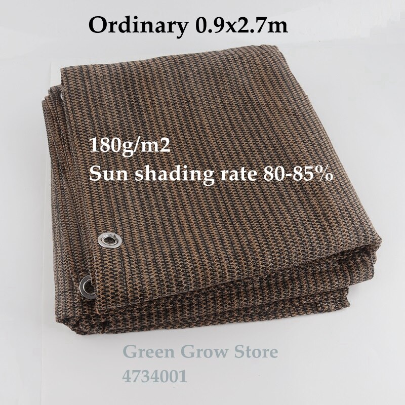 Kaffe anti uv hdpe soltett balkong gårdsplass utendørs solskjerming nett gjerde sikkerhetsnett hage basseng plante dekning: 0.9 x 2.7m ordinære