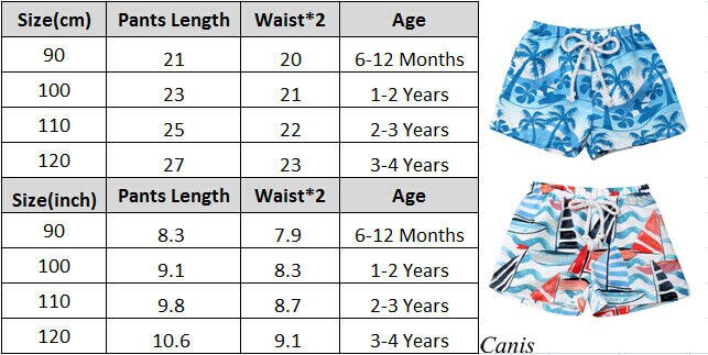 Beach Swimwear Shorts ages 6M to 4Y Boys Baby Kid Child Swimming Trunks Swimsuit Summer Swim Wear Cartoon Printed Toddler