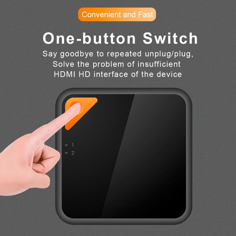 Hdmi Two-In-One-Out Smart Two-Way Switcher Provides Lossless Signal Transmission Video Formats Tools