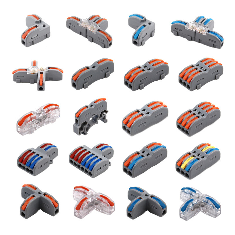 Wire Connector 222-412 Led Strip Lighting Electric Quick Connectors Mini Conductor Push-in P421 2 3 Pin Splicing Terminal Blocks