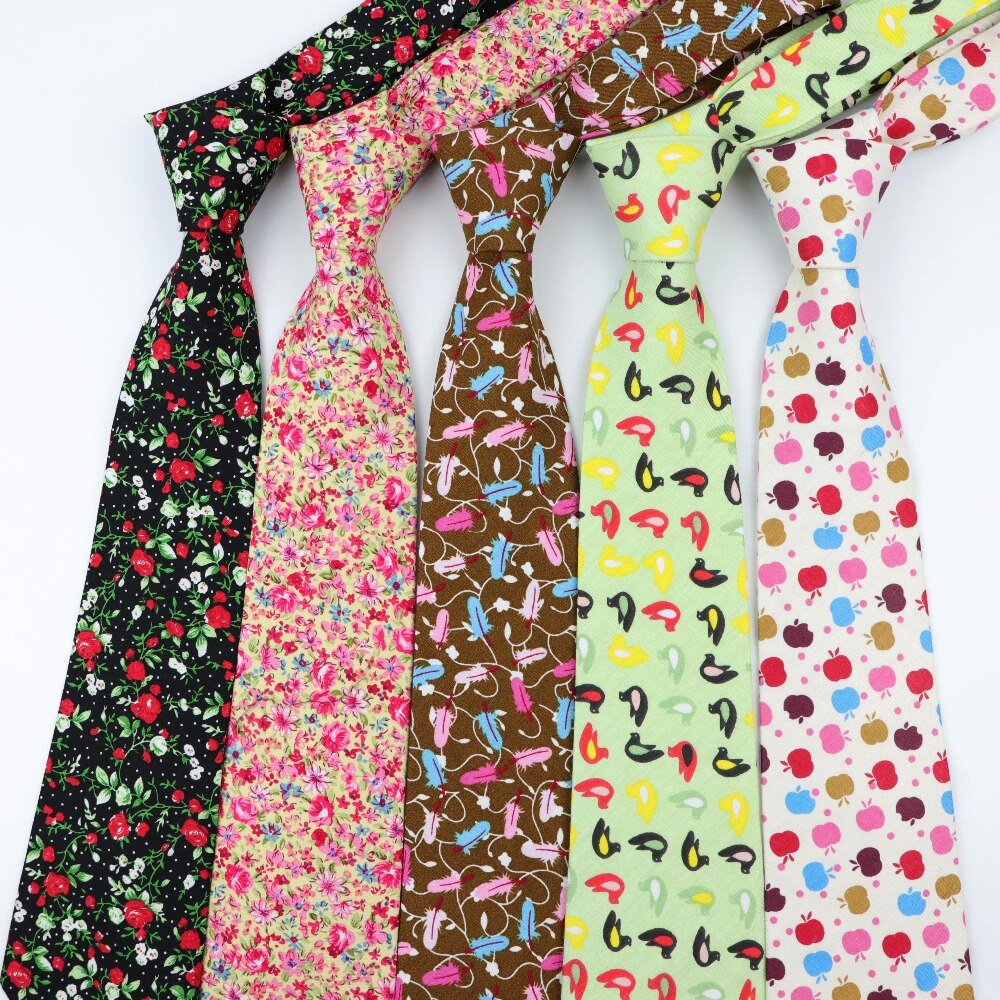 Herre slips 100%  bomuld slips print klassisk slips til mænd business casual desinger mænd slips