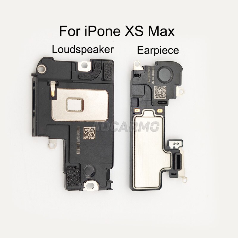 Aocarmo For iPhone XS Max Top Earpiece Ear Speaker Bottom Loudspeaker Buzzer Ringer Replacement Part