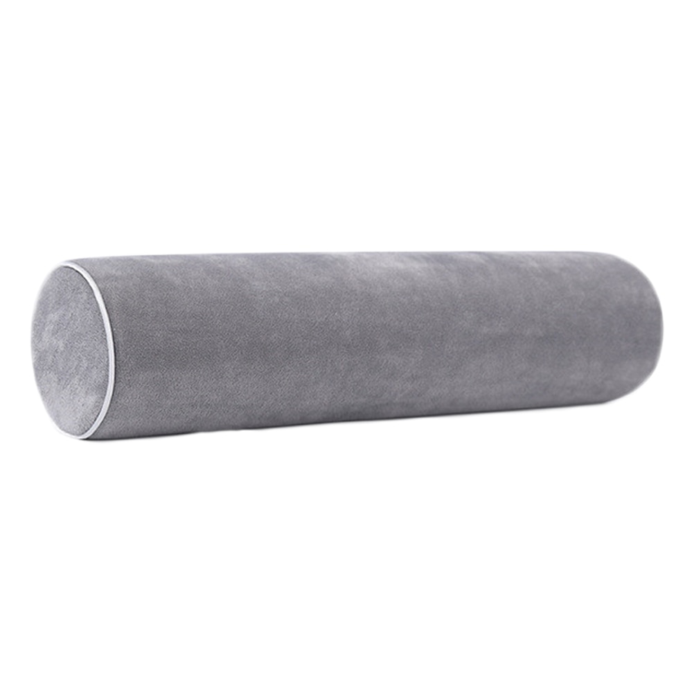 1Pc Geheugen Katoen Kussen Grey Hals Roll Kussen Versterken Kussen Voor Vrouw Mannen
