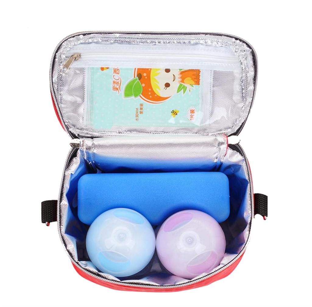 Bolsa térmica multiusos para biberones, bolsa de almacenamiento térmico para leche, bolsas de almacenamiento para mamá, mensajeros, calentador de alimentos para cochecitos DBO
