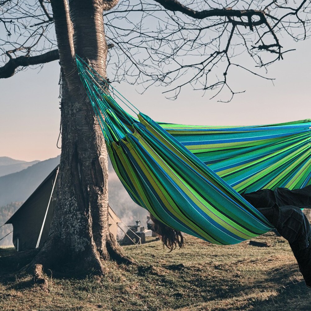 Portable Outdoor Canvas Hammock Stand（NO STAND） Camping Sleeping Swing Hanging Bed Yard Garden Furniture Support