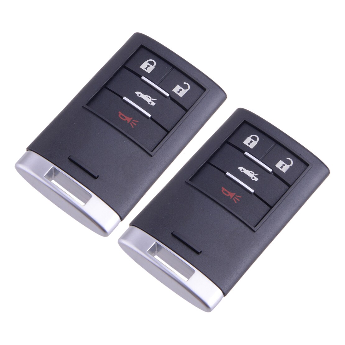 2Pcs 4 Buttons Remote Key Fob Shell Case Fit For Chevrolet Corvette Cadillac XLR Car Accessories M3N5WY7777A